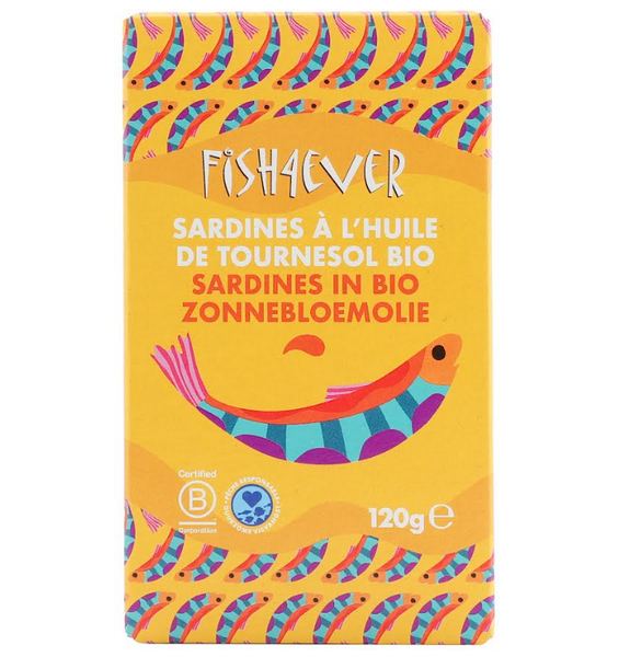 Sardines à l'huile de tournesol bio - 1
